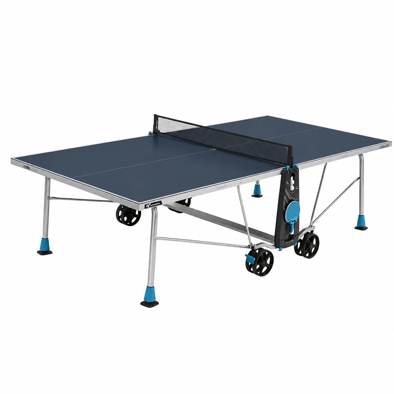 Table, coloris gris et bleu, pour les espaces de vie
