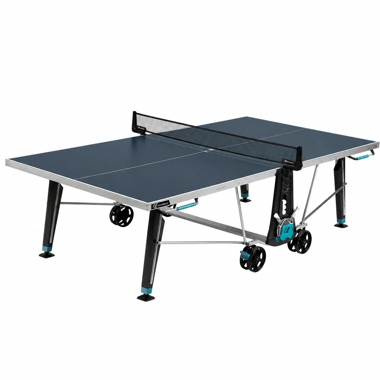 Table, coloris gris et bleu, pour les espaces de vie