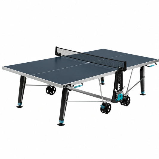 Table, coloris gris et bleu, pour les espaces de vie