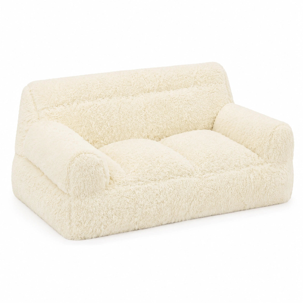 Fauteuil, coloris beige, 2 places, pour le salon ou la chambre