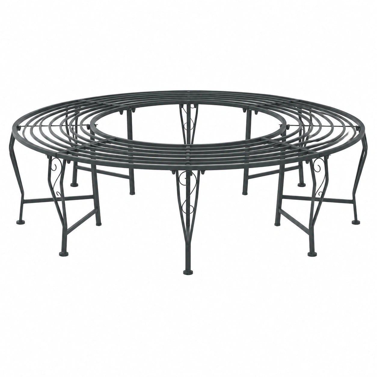 Banc, en acier, 160 x 44 cm, pour les espaces de vie